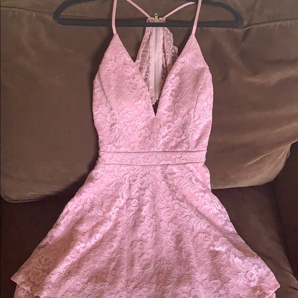 windsor pink lace dress